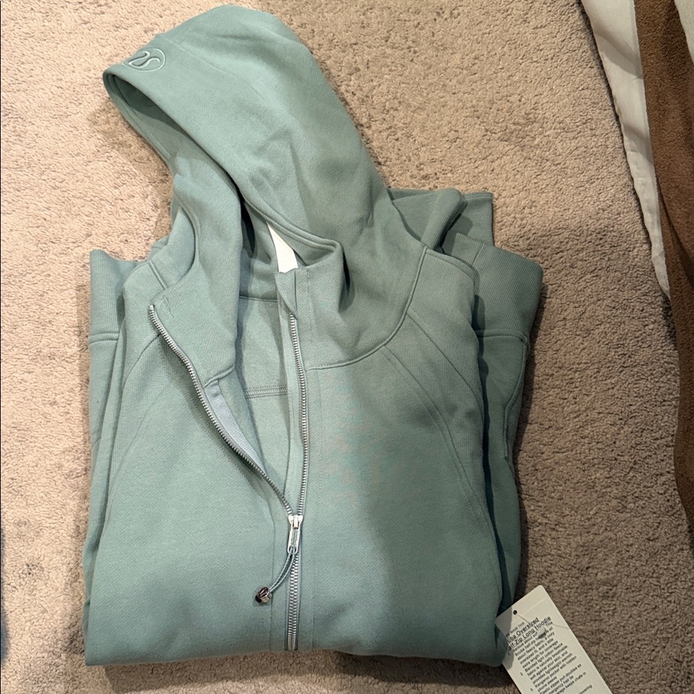 Lululemon Scuba Oversized Half-zip Long Hoodie Size XL/XXL & Color Crater Blue